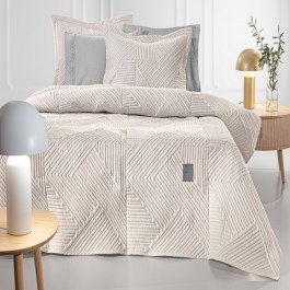 Bedspread Ziana With Cushion Cover (Set 2pcs) Natural Guy Laroche NATURAL