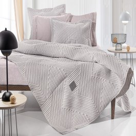 Bedspread Ziana With Cushion Cover (Set 2pcs) Tobacco Guy Laroche TOBACCO