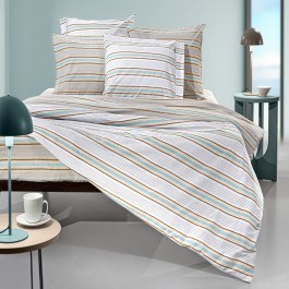 Bed Sheets Pinstripe Fitted (Set 4pcs) Natural Guy Laroche NATURAL