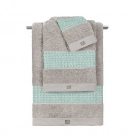 Πετσέτες Sandy (Σετ 3τμχ) Aqua-Silver Guy Laroche AQUA