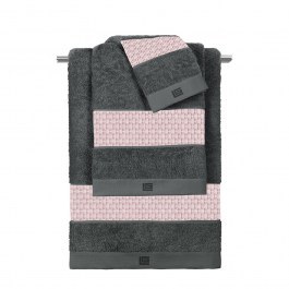 Πετσέτες Sandy (Σετ 3τμχ) Old Pink-Anthracite Guy Laroche PINK-ANTHRACITE