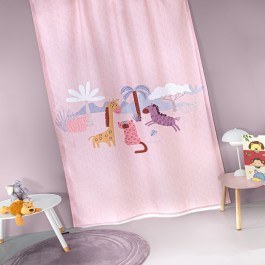 Children's Curtain Jungle Pink Guy Laroche PINK