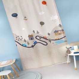 Children's Curtain Roadtrip Natural Guy Laroche NATURAL