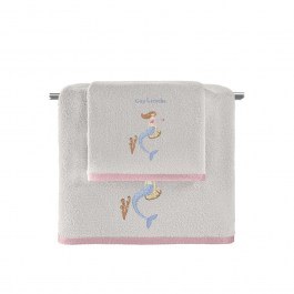 Baby Towels Merida (Set 2pcs) Pink-Silver Guy Laroche PINK-SILVER