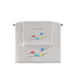 Baby Towels Roadtrip (Set 2pcs) Natural-Silver Guy Laroche NATURAL-SILVER