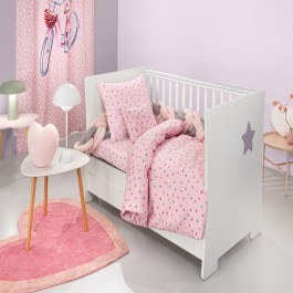 Baby Bed Sheets Amore (Set 3pcs) Pink Guy Laroche PINK