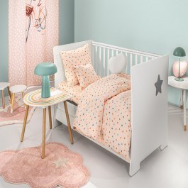 Baby Bed Sheets Amore (Set 3pcs) Salmon Guy Laroche SALMON