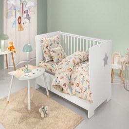 Baby Bed Sheets Jungle (Set 3pcs) Natural Guy Laroche NATURAL