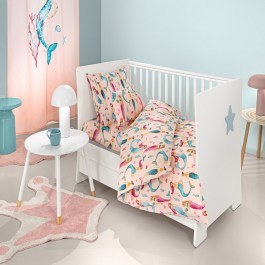 Baby Bed Sheets Merida (Set 3pcs) Salmon Guy Laroche SALMON