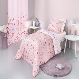 Baby Bed Sheets Starland Fitted (Set 3pcs) Pink Guy Laroche PINK