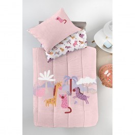 Children's Bedspread Jungle Pink Guy Laroche PINK