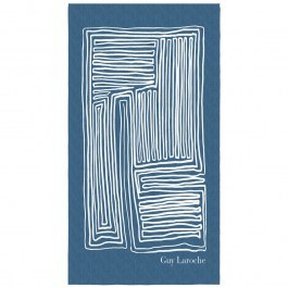 Πετσέτα Θαλάσσης Velour Printed 2602 03 Blue Guy Laroche BLUE