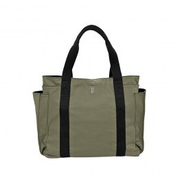 Beach Bag Cabo Khaki-Black Feel & Touch BLACK-KHAKI