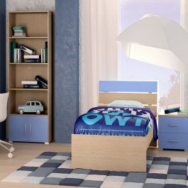 Κρεβάτι Παιδικό Νο. G52 Nota 110x190 Oak-Blue OAK-BLUE