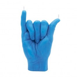 Candle Shaka 17x11x6 Blue Candle Hand BLUE