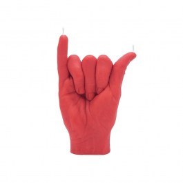 Candle Shaka 17x11x6 Red Candle Hand RED