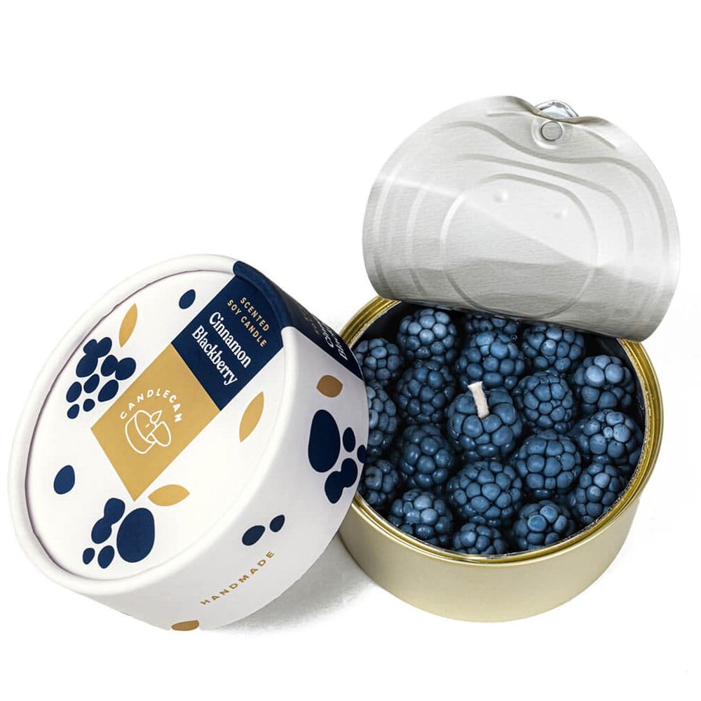 Κερί Αρωματικό Cinnamon Blackberry 10x10x 5,5cm Candle Hand