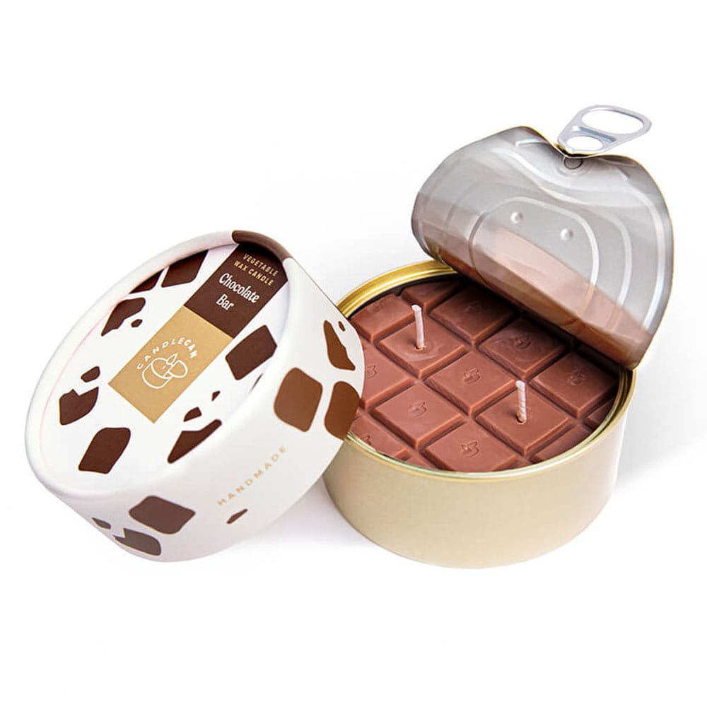 Κερί Αρωματικό Chocolate Bar 10x10x 5,5cm Candle Hand