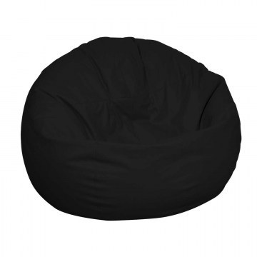 Πουφ Timo Black Φ145