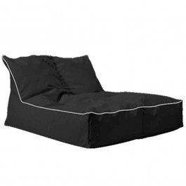 Beanbag Duojoy Two Seater Black 150X160 BLACK