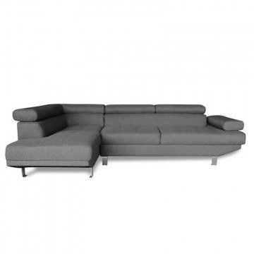 Sofa Corner Grey 260Χ163Χ72cm Right Corner 40.0049