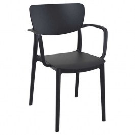 Πολυθρόνα Liza Black 54X53X82εκ. Siesta 20.0410 BLACK