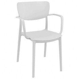 Πολυθρόνα Liza White 54X53X82εκ. Siesta 20.0409 WHITE