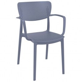 Πολυθρόνα Loft Dark Grey 54X53X82εκ. Siesta 20.0417 ANTHRACITE