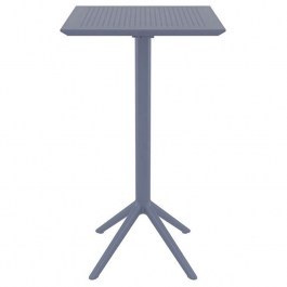 Table Folding Bar Sky 60Χ60Χ108cmDark Grey Siesta 20.0288 ANTHRACITE