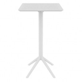 Table Folding Bar Sky 60Χ60Χ108cmWhite Siesta 20.0286 WHITE