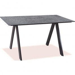 Aluminum Side Table Hpl 22512 120x80x75cm Black-Grey BLACK-GREY