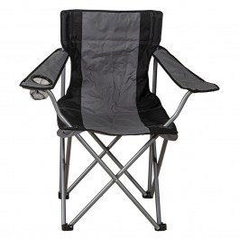 Καρέκλα Camping Μεταλλική Πτυσ/νη DC5002-G 49x82x88cm Black-Grey BLACK-GREY