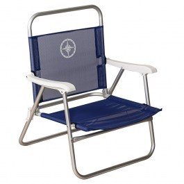 Aluminum Armchair with Perforated Fabric LT-22472 BLUE 60x63x80cm Blue-Grey BLUE