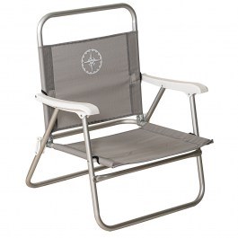 Aluminum Armchair with Perforated Fabric LT-22472 GREY 60x63x80cm Grey GREY