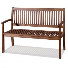 Καναπές Ξύλινος Διθέσιος VAL 2 AC 120x62x82cm Brown