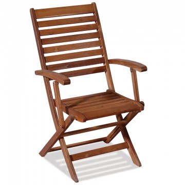 Low Back Wooden Armchair MOJA-AC 66x56x97cm Natural