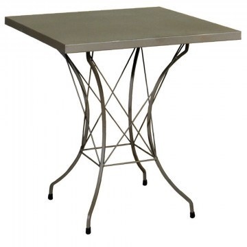 Square Metal Table 186821 70x70x71cm Grey