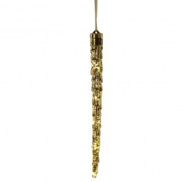 Christmas Ornament Illuminated 50187134-G 2,5x32cm Gold GOLD
