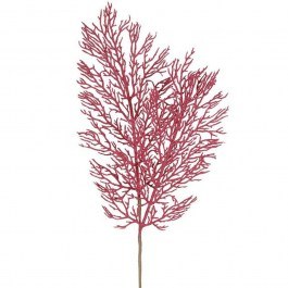 Χριστουγεννιάτικο Κλαδί Φτέρα 176381 20x55cm Dark Pink DARK PINK
