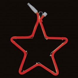 Φωτοσωλήνας Μονό Αστέρι 20 Led 80436 30cm Red RED