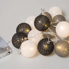 Christmas Lights Series Balls 10 Led 63395 1,5m With Battery Multi-Black MULTI-BLACK
