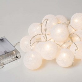 Christmas Lights Series Balls 10 Led 63397 1,5m With Battery White WHITE