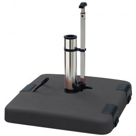 Umbrella Base LTH50-G Concrete with Handle and Wheels 50Kgr 50x50cm Grey GREY