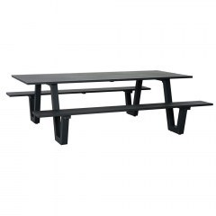 Picnic Table with 2 Benches 261408 Aluminum Frame 220x98x70,5cm Anthracite