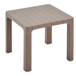 Side Garden Table 261444 Square Polypropylene With UV Protection 45x45x40cm Brown BROWN