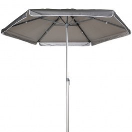 Round Umbrella UM261476 98% Uv Protection D220cm Grey-Silver SILVER-GREY