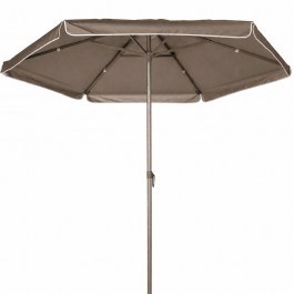 Round Umbrella UM261477 98% Uv Protection D220cm Brown-Silver SILVER-BROWN