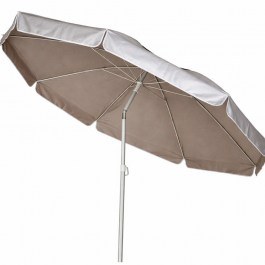 Round Umbrella UM261475 D200cm Silver-Brown SILVER-BROWN