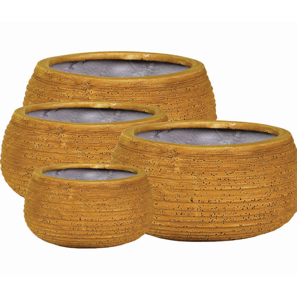 Κασπώ 3221 (Σετ 4Τμχ) Φ27x15cm Φ37x25cm Φ45x30cm Φ56x35cm Brown-Gold