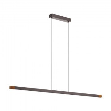 Φωτιστικό Οροφής-Ράγα Lisciana 900175 126x3,5x110cm Led 22W Grey-Natural Eglo